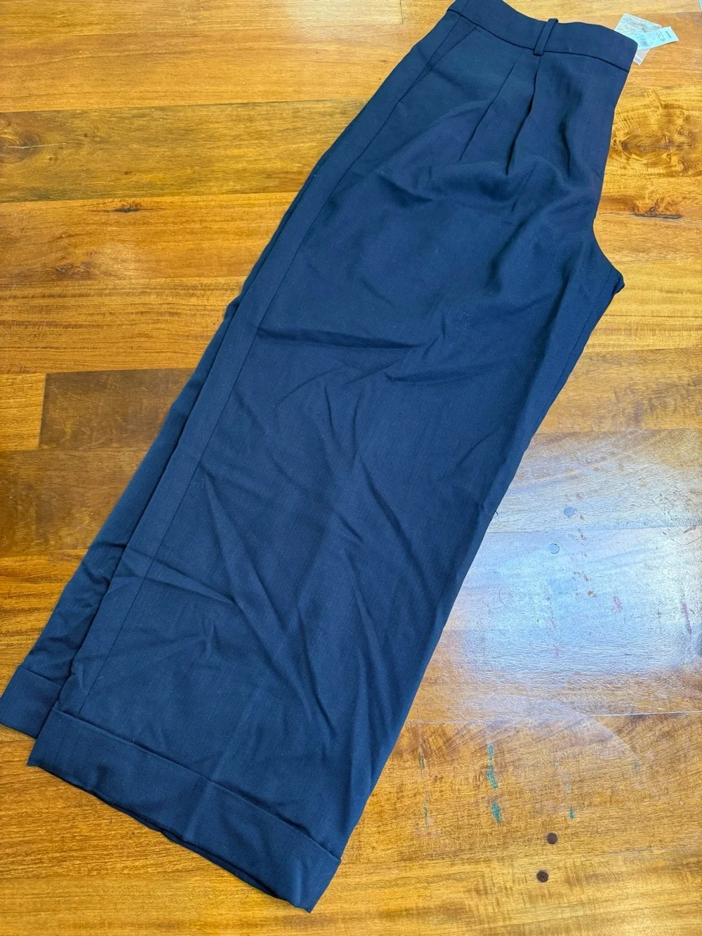 J.Crew Navy and White Essential Wide Leg Pant - Women